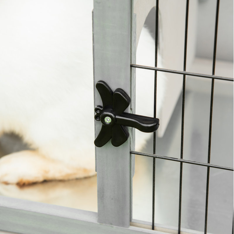 Cage à petits animaux avec rampe Thane, Brun