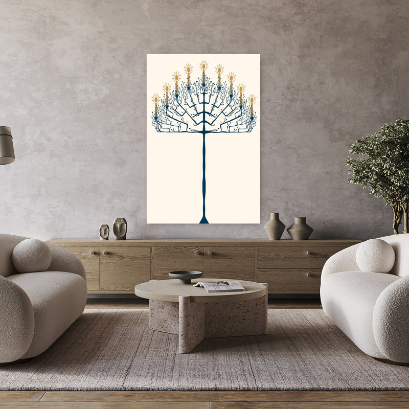 Arbre d’arbre contemporain contemporain, H 48 po x l 32 po