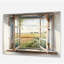 «Window to Landscape Views IV», art mural acrylique paysage de ferme-789141700