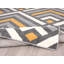 Tapis gris / blanc / jaune Braziel-1808422079