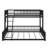 Floor-Mounted Bunk Bed Frame With Ladder, Safety Guardrails And Easy Assembly-975079714-975079715