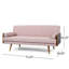 Fauteuil inclinable électrique Mid-Century moderne avec accoudoirs roulés - l 73,78 po x P 30,5 po H 32,76 po
