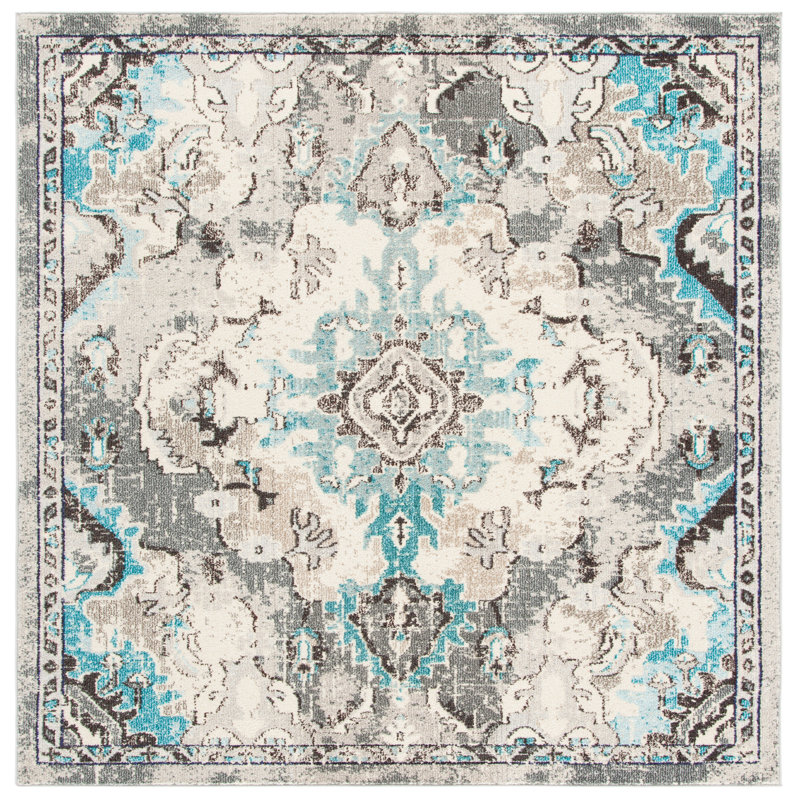 Madison Performance Oriental Rug, Square 6'7"