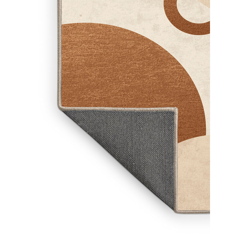 Tapis beige moelleux et moelleux à poils longs Barclay, 5 x 7