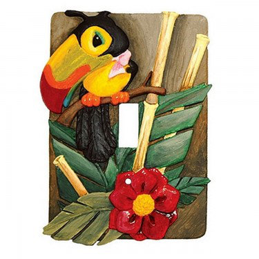 Zootles Animals 1 - Gang Toggle Light Switch Standard Wall Plate (Set of 4) Borders Unlimited