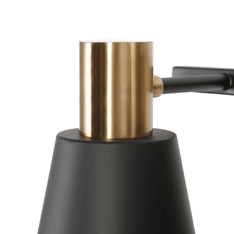 3-Light Modern Black Vanity Light With Bathroom Accessories