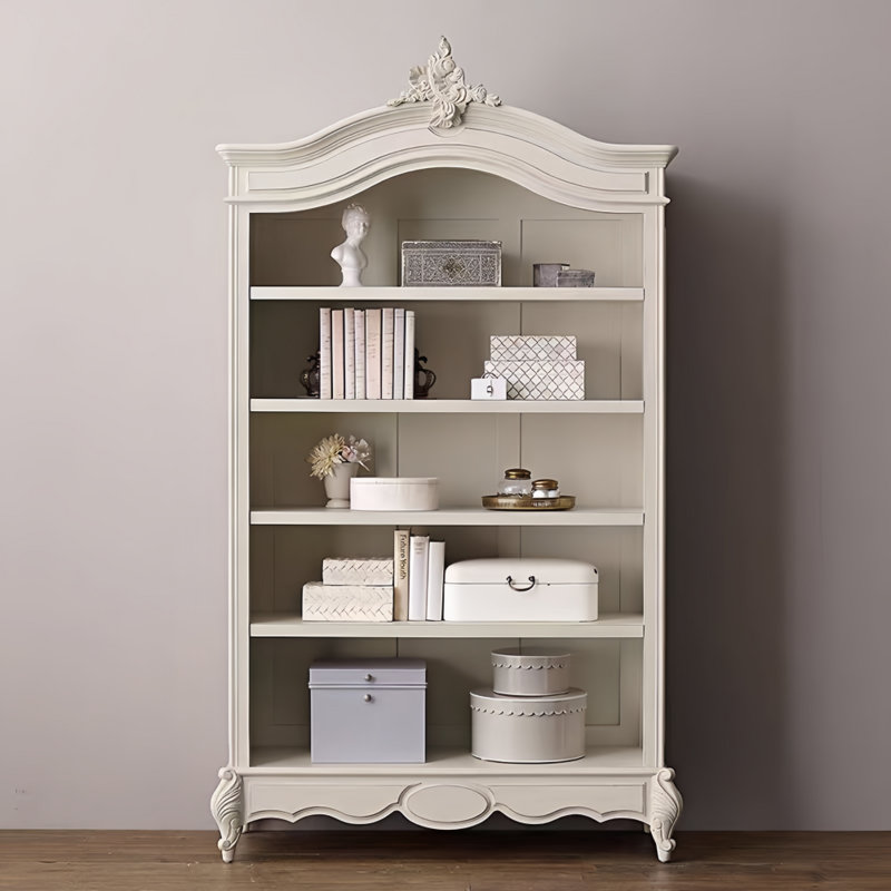 French Light Luxury Solid Wood Display Cabinet
