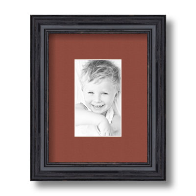Wood Matte Picture Frame with Mat