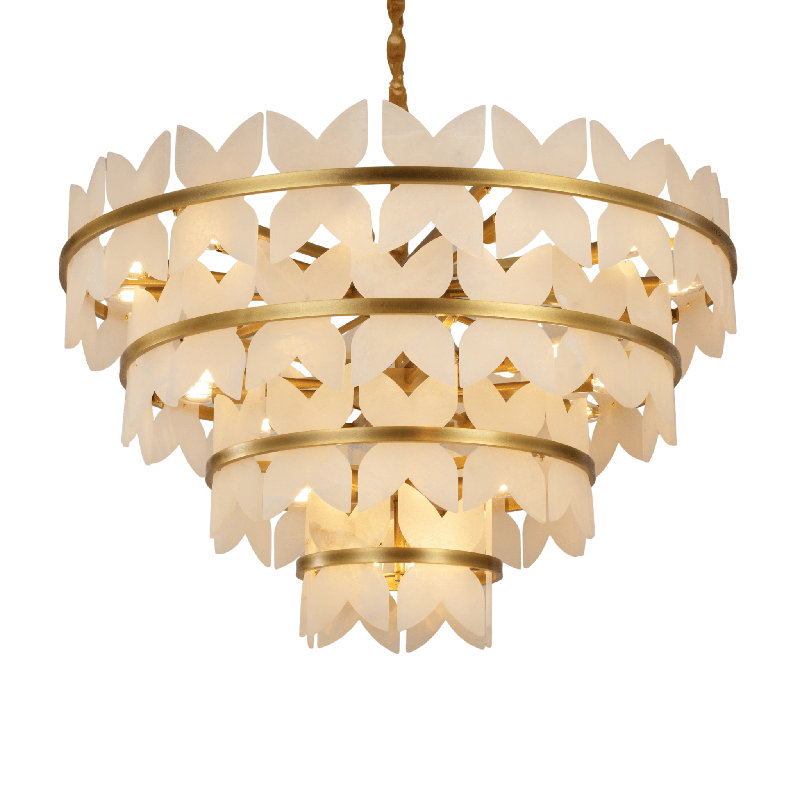 Lustre 40 "Petala, 19.7" H x 31.5" W x 31.5" D, 3