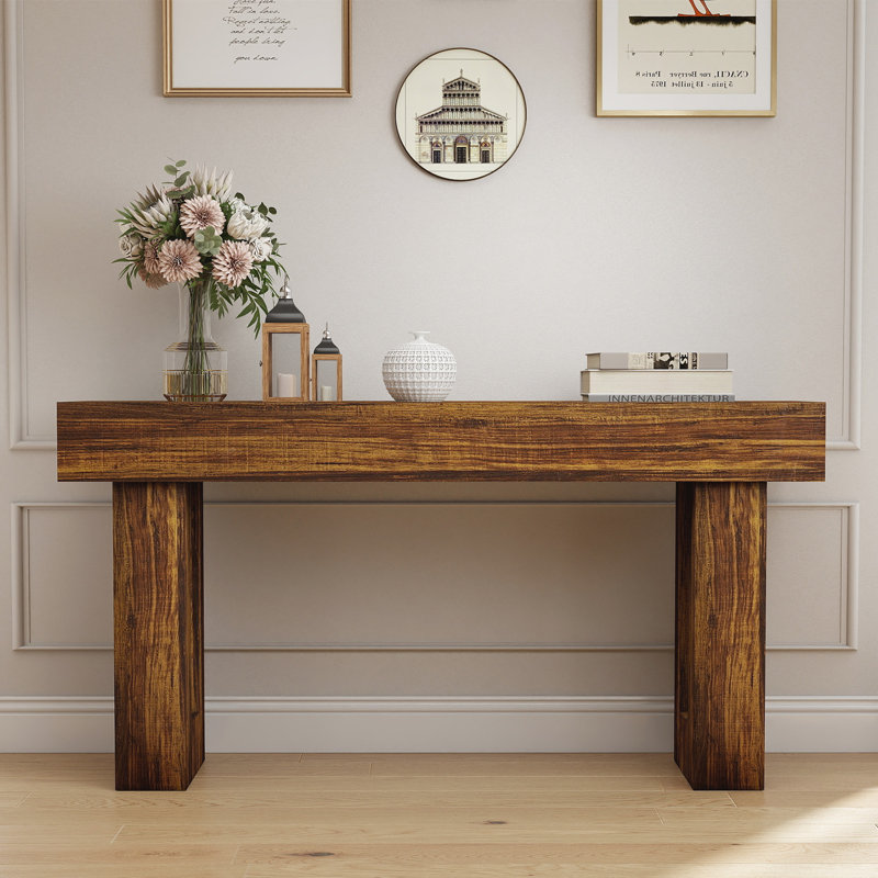 Console de style campagnard 62,99 po Vintage Brown