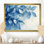 «Soft Leaves In Hazy Blues Watercolor II», art mural sur toile Plants