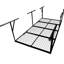 Support de rangement pour garage 4 x 8 pi, capacité de 600 lb, abattant réglable de 22 po à 40 po, noir, pour ranger des articles saisonniers, acier robuste pour espace de rangement, réglable, solution verticale, convient pour