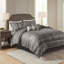Ensemble d'édredon 7 pièces jacquard gris-122118678-122118680