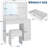 Vanity with Mirror Three-Level Adjustable Lighting Includes Drawer Cabinet, Power Outlet, and Stool Compact Vanity for Bedrooms and Apartments-1164263741