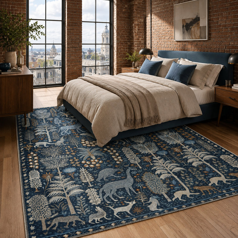 Geometric Cotton and Chenille Flatweave Area Rug, 80 x 150 cm