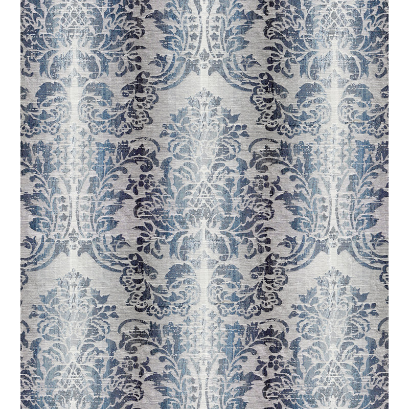 Tissu damassé Merchante Sorrento, Indigo