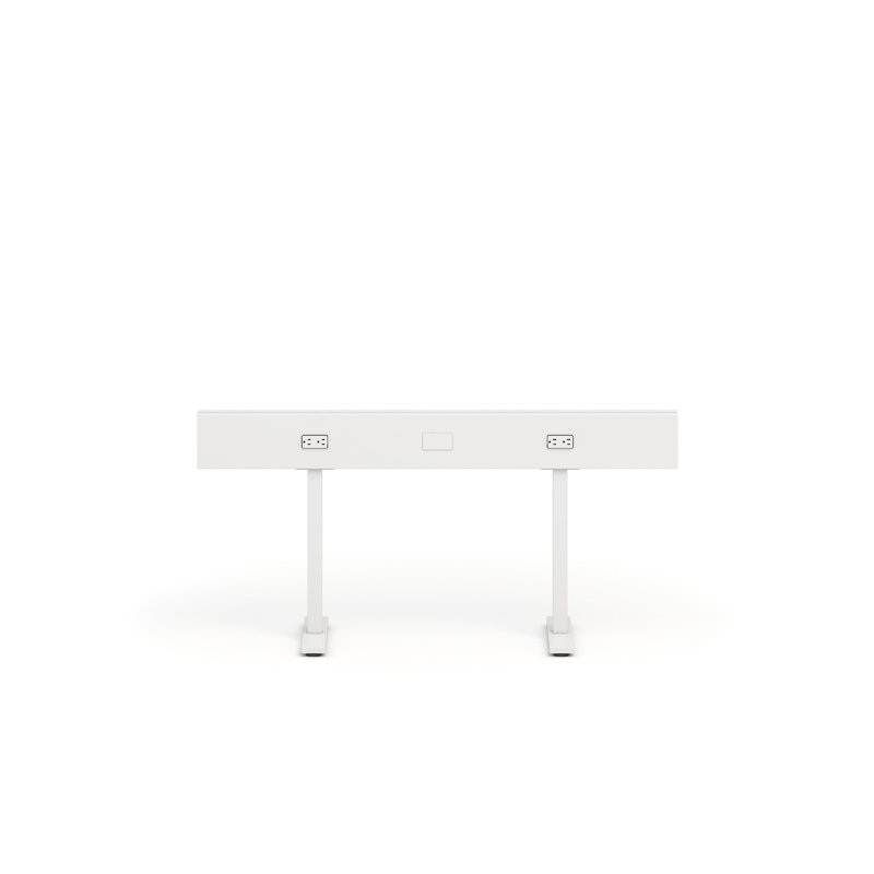 Rail électrique à rampe, Blanc, H 23,5 po x l 100 po x P 14,5 po