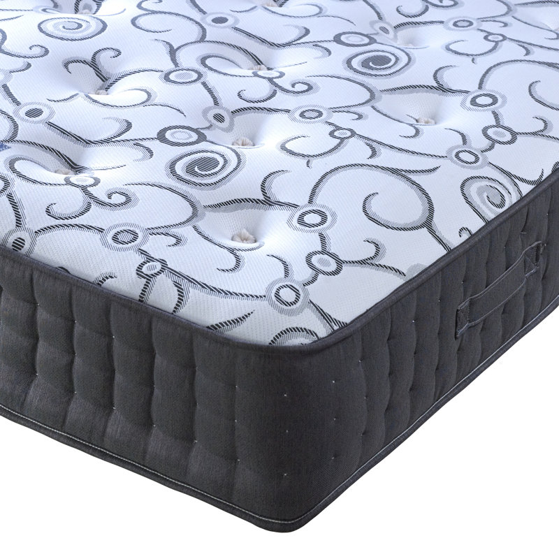 Pocket Memory Divan Bed Set, Single (3'), Without Drawer, Plum