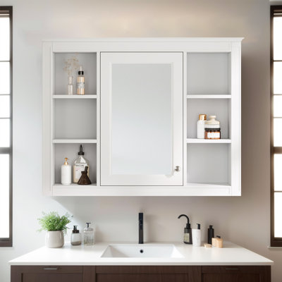 Wall Mounted Medicine Cabinet Mirror Fixed