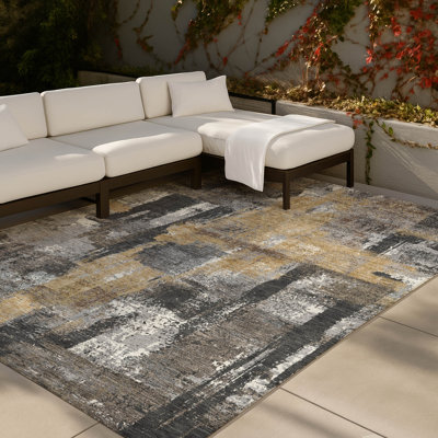 Tapis moderne intérieur / extérieur lavable à la machine ACN2655 Chantille