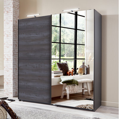 Helyn 2 Door Manufactured Wood Wardrobe