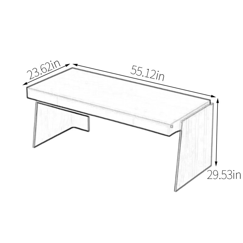 Driskill, 29.53" H x 55.12" W x 23.62" D