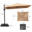 Parasol en porte-à-faux rectangulaire 11 'x 9' avec base lestée-1247967780