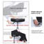 Bodkins Adjustable Height Ergonomic Industrial Stool