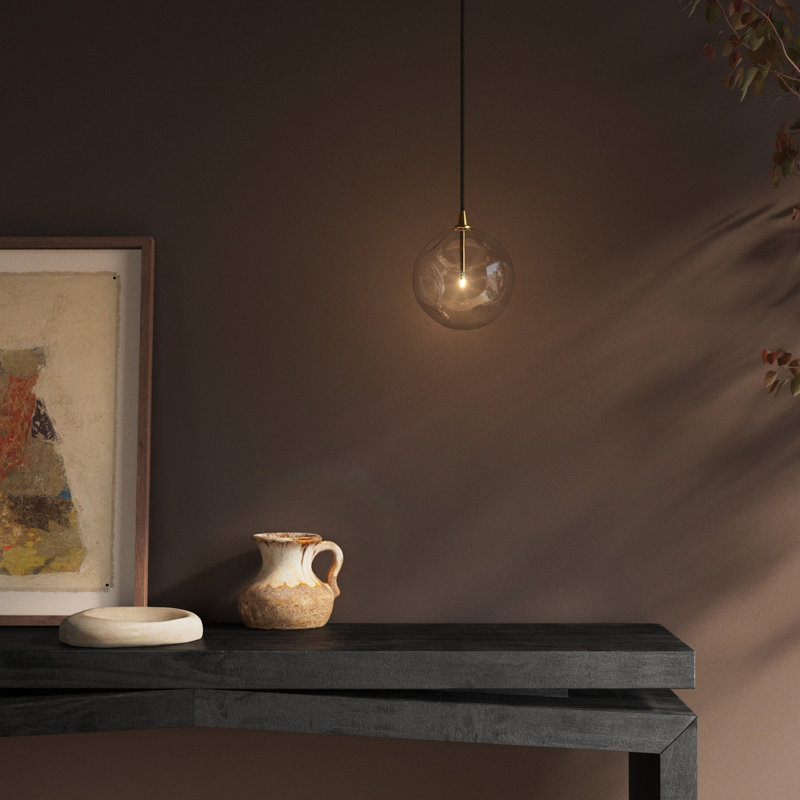 Jussica 1 - Light Pendant, 126" H x 11.75" W x 11.75" D, Black Gunmetal