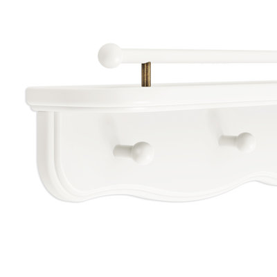 Liberty 31" Wall Shelf with Hooks