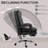 Microfibre Vibration Massage Office Chair, Black-106882792