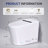 DeerValley Elongated Smart Toilet with Auto Open Lid, Foot Kick Flush, Heated Seat & Wireless Remote - White