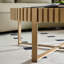 Table basse compacte et moderne, en bois de frêne naturel et en métal, pour le salon