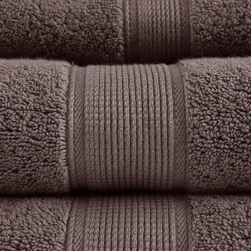 100% Cotton 8 Piece Antimicrobial Towel Set, Mocha