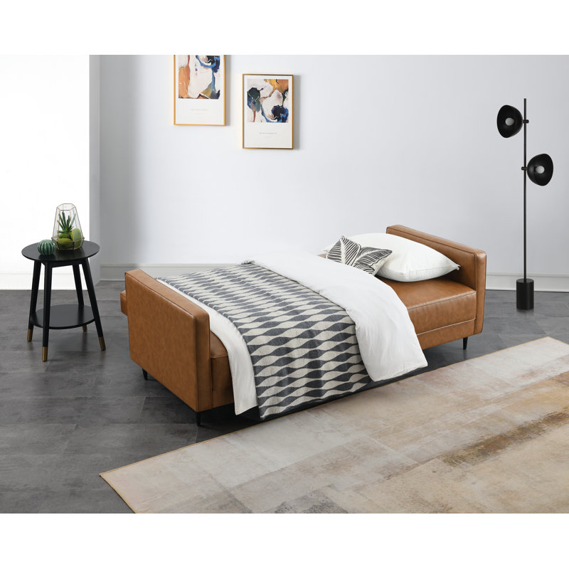 Hasret 3 Seater Faux Leather Sofa Bed