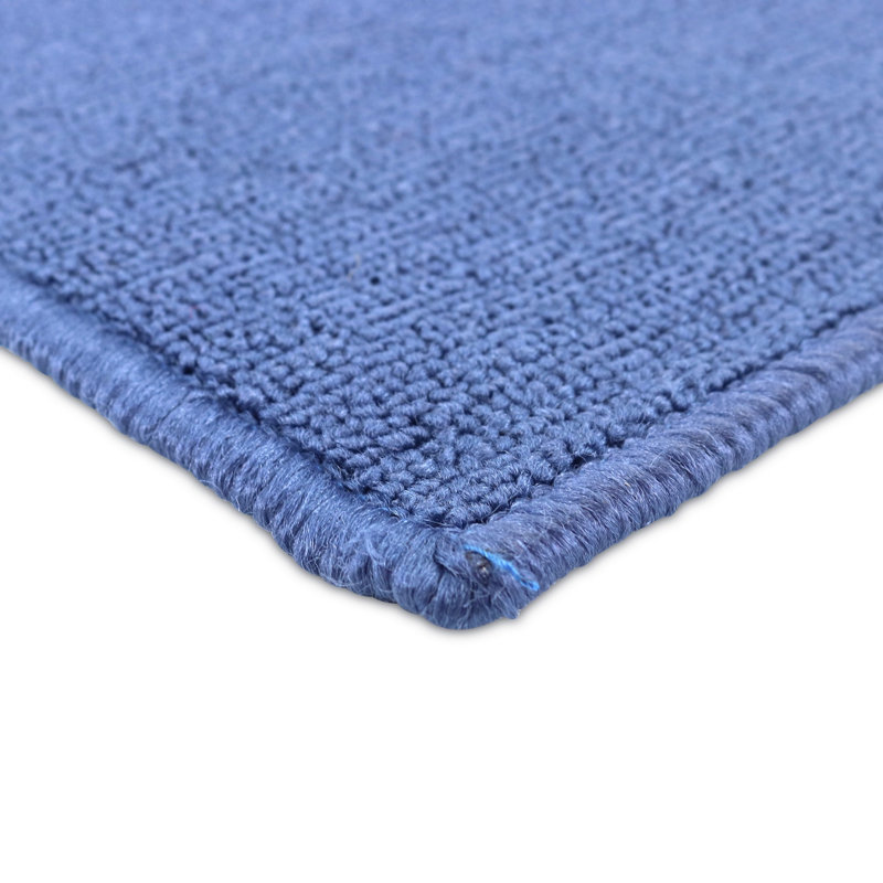 Solid Colour Synthetic Non-Skid Kitchen Mat, Blue