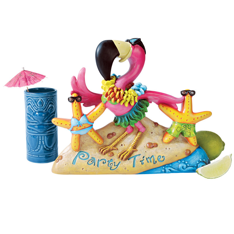 Party Time Flamingo Statue
