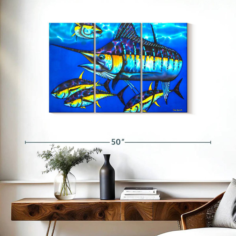 Brampt majestueux bleu, H 24 po x l 38 po