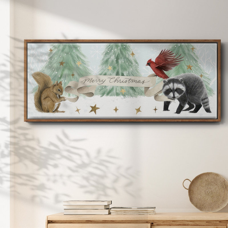 Collection «Christmas in the Forest» - Toile encadrée, H 20 po x l 50 po