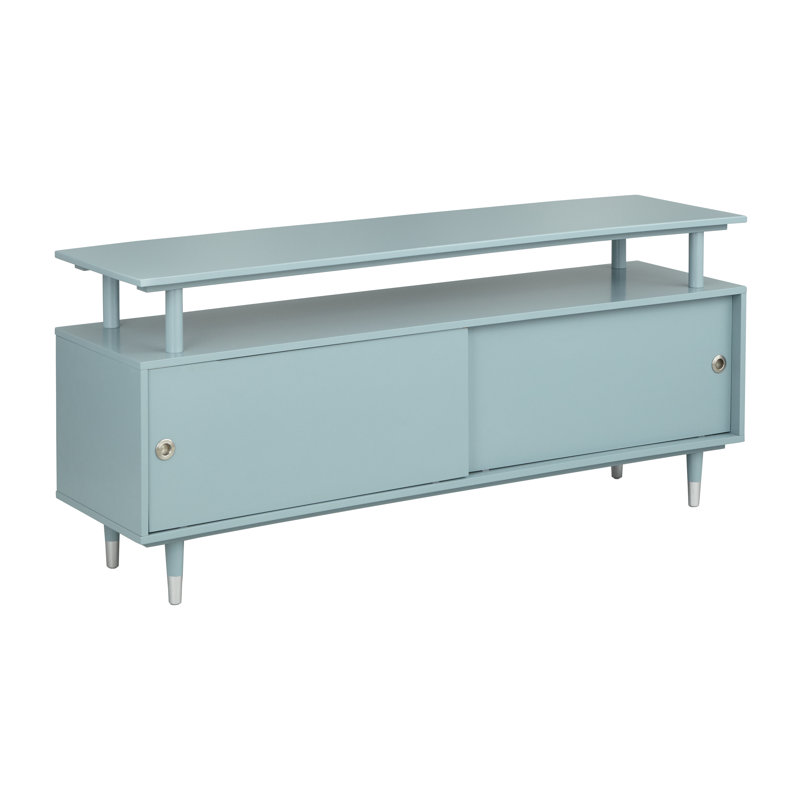 Camylle TV Stand for TVs up to 70", Antique Blue/Silver