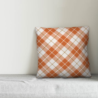  Plaid Throw Pillow