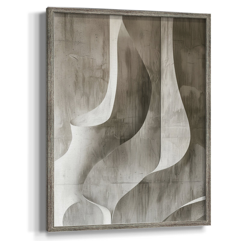 ABSTRACT Series CDLX, reproduction encadrée - bois massif, H 11 po x l 9 po