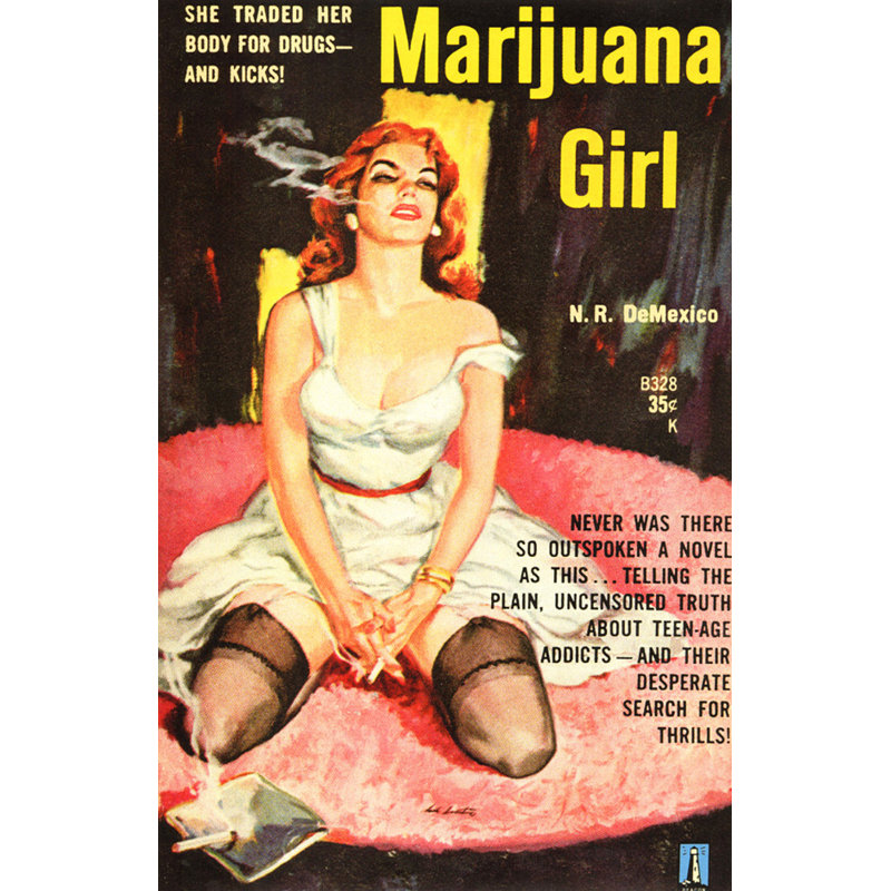 Marijuana Girl, H 18 po x l 12 po
