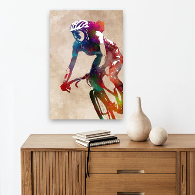 «Vibrant Cycling Spirit», art mural contemporain