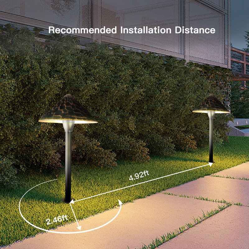 3-Watt Low Voltage Integrated LED Bronze Outdoor Landscape Light Kit Path Light(4-PACK)