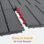 11.8'' L x 11.8'' W Plastic Interlocking Deck Tile