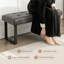 Faux Leather Upholstered Bench
