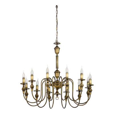 Edmonson 12 - Light Candle Style Chandelier