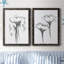 WINDSWept Poppy I - Ensemble de 2 reproductions de cadres photo sur toile-457560646-457560647