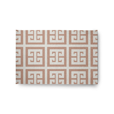 Chenille Geometric Indoor / Outdoor Rug